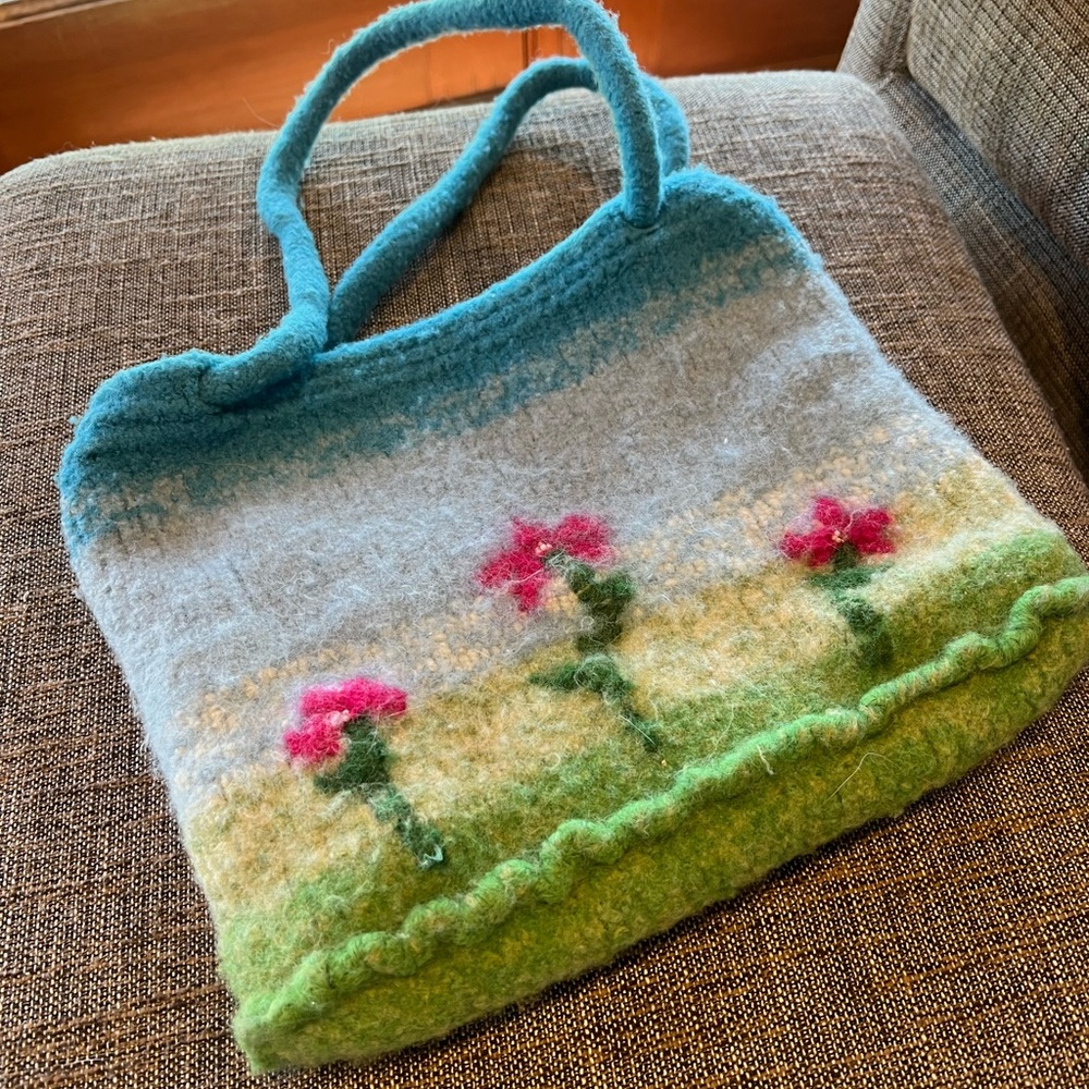 Handmade Felted Tote